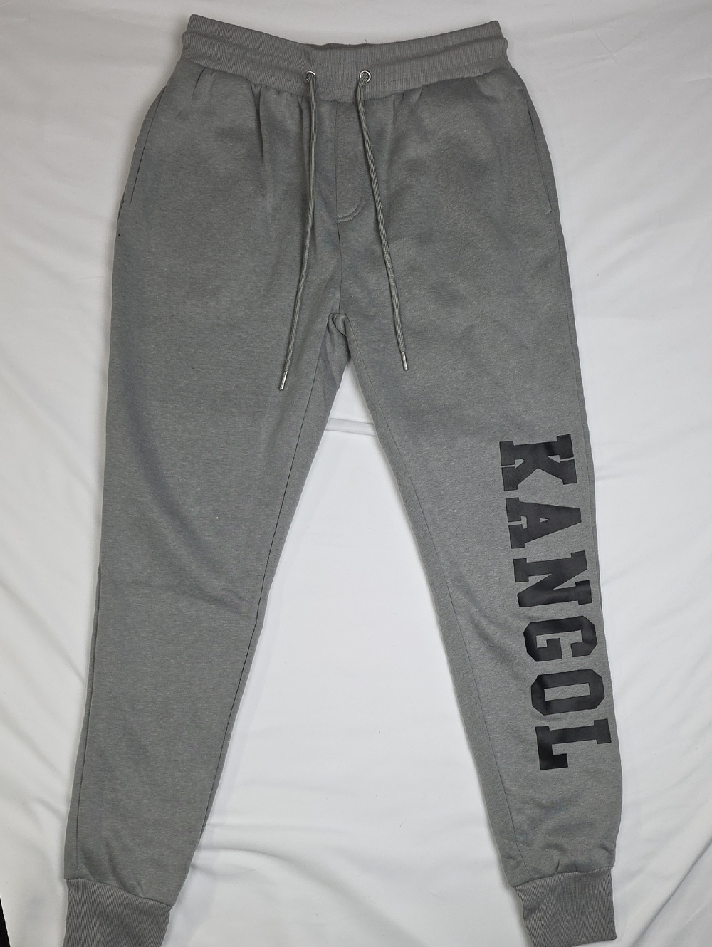 Kangol Gray Logo Joggers with Side Script